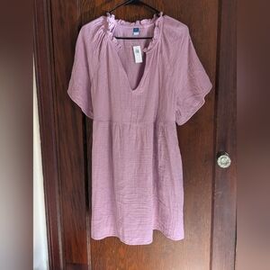 Old Navy Dusty Rose Midi Dress